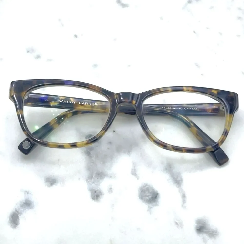 Warby Parker Finch 252 Violet Magnolia Square Eyeglasses FRAMES ONLY - 52-18-140